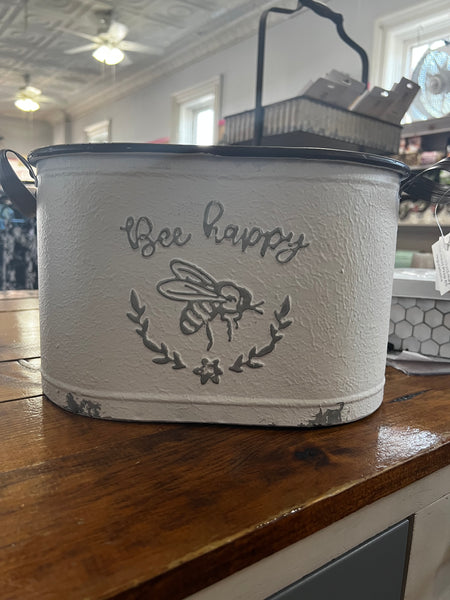 Bee Happy Tin Bucker