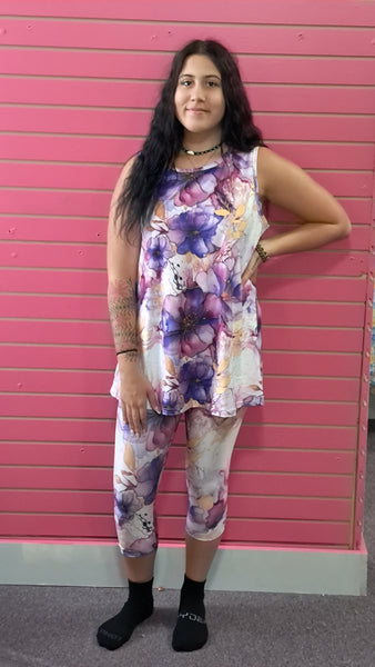 Purple Melody Capri