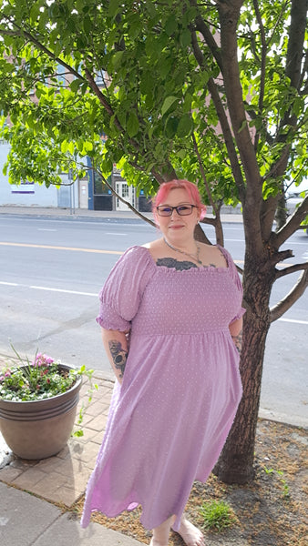 Purple Dot Dress
