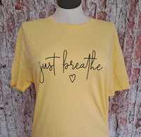 JUST BREATHE GRAPHIC TEE