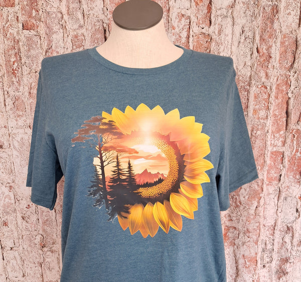 Sunflower W/Tree Graphic Tee