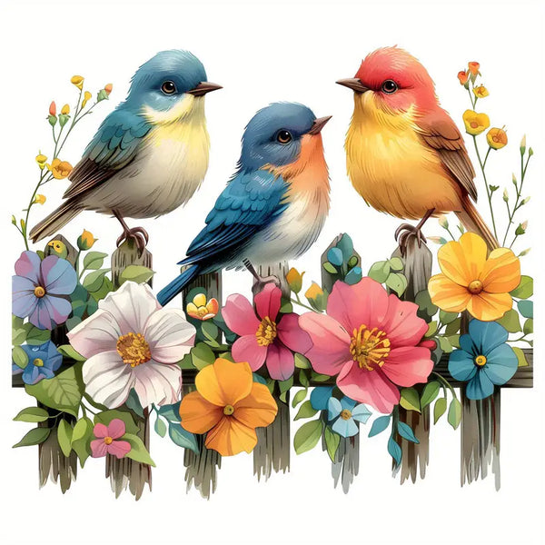 WHIMSICAL BIRD TRANSFER