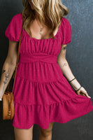 Rose Red Swiss Dot Dress