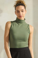 Final Sale- MOCK NECK CONFINDENCE TOP