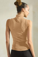 Final Sale- MOCK NECK CONFINDENCE TOP