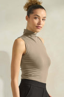 Final Sale- MOCK NECK CONFINDENCE TOP