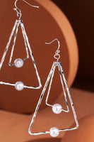 Triangle Silver Earrings