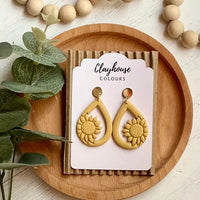 Flower  Clay Earring