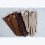 MICROSUEDE FUR POM GLOVES