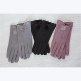 MICROSUEDE FUR POM GLOVES