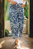 Barrel Jeans Blue Dainty Floral