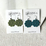 Embossed Flower Earring