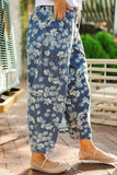 Barrel Jeans Blue Dainty Floral