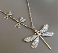 Triple Dragonfly Necklace