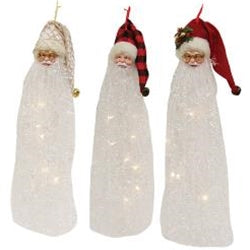 Tinsel Beard Santa Orn