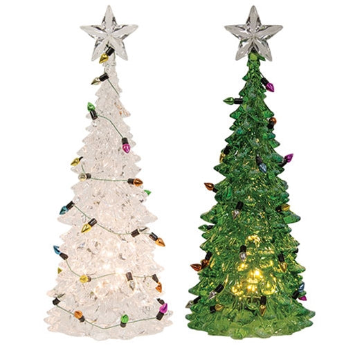 Glittered Acrylic Christmas Trees