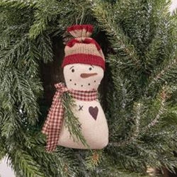 COREY Striped Snowman Ornament