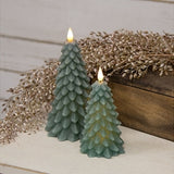 White/Green  Glittered Christmas Tree Timer