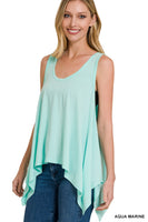 ELISA Oversized shark bite tank top