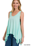ELISA Oversized shark bite tank top