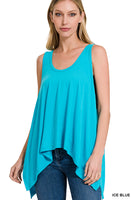 ELISA Oversized shark bite tank top