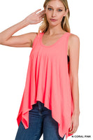 ELISA Oversized shark bite tank top