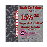 Back To School Sale