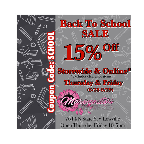 Back To School Sale