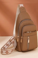 Vegan leather crossbody sling chest