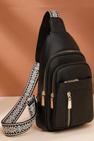 Vegan leather crossbody sling chest