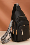 Vegan leather crossbody sling chest