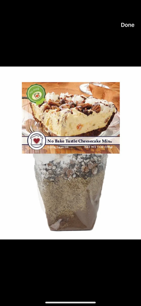 No Bake Turtle Cheesecake mix