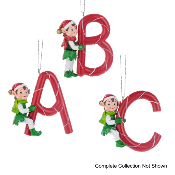 Kindness Elves Monogram Ornaments