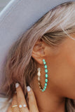 Turquoise Hoops