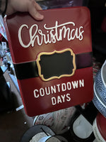 Christmas Chalk Count Down Sign