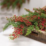 Merry Red Berries & Cedar Spray, 30"