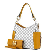 Penelope Circular Print Shoulder Bag With Matching Wallet