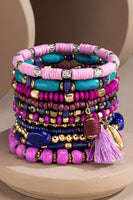 11 Layered Multi-Bead Bracelet