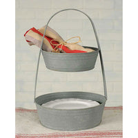 2 Tier Metal Tote