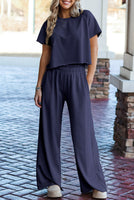 Izzy Navy Pant Set