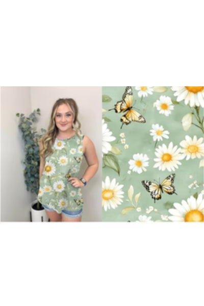 Tank Daisy Butterfly