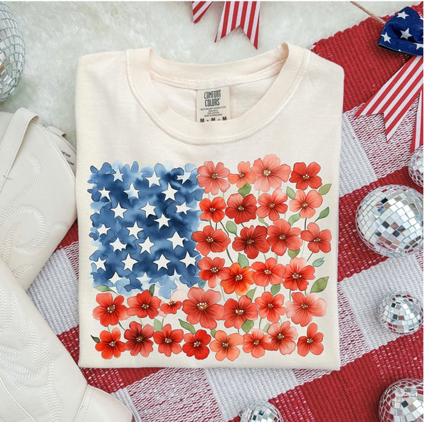 Flag Poppy Transfer