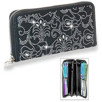 Black Rhinestone Wallet