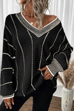 Black & White Color Block Sweater
