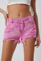 Pink Grungy Shorts