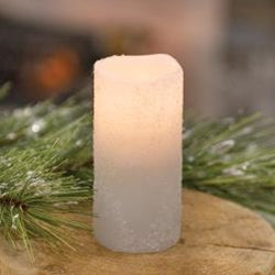 White Sparkle Candle