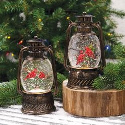 Cardinal Water Globe Lantern