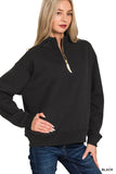 ZIPPY Fleece Half Zip Sweatshirt