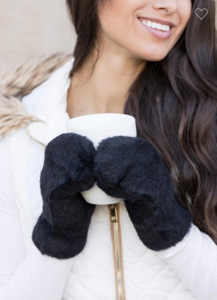 Plush Fur Lined Mittens