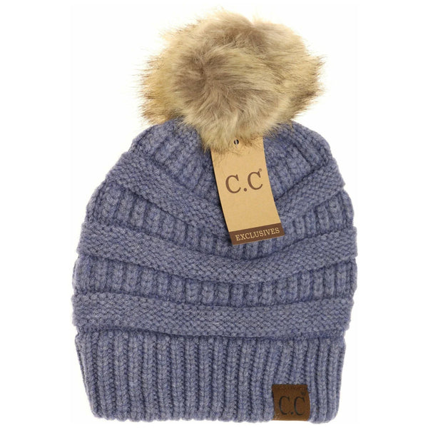 Mixed Soft Yarn Natural Pom